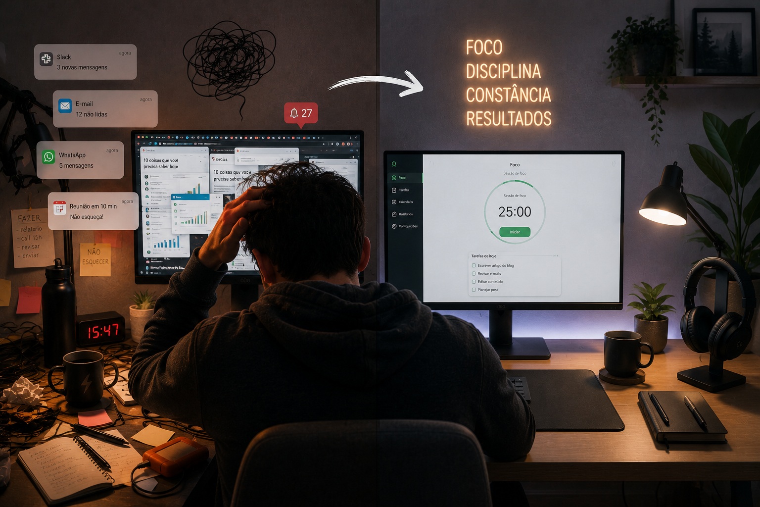 Ferramentas para cada um dos 5 grandes erros de produtividade