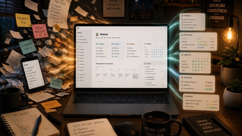 Como organizar sua rotina usando o Notion — do zero ao funcional
