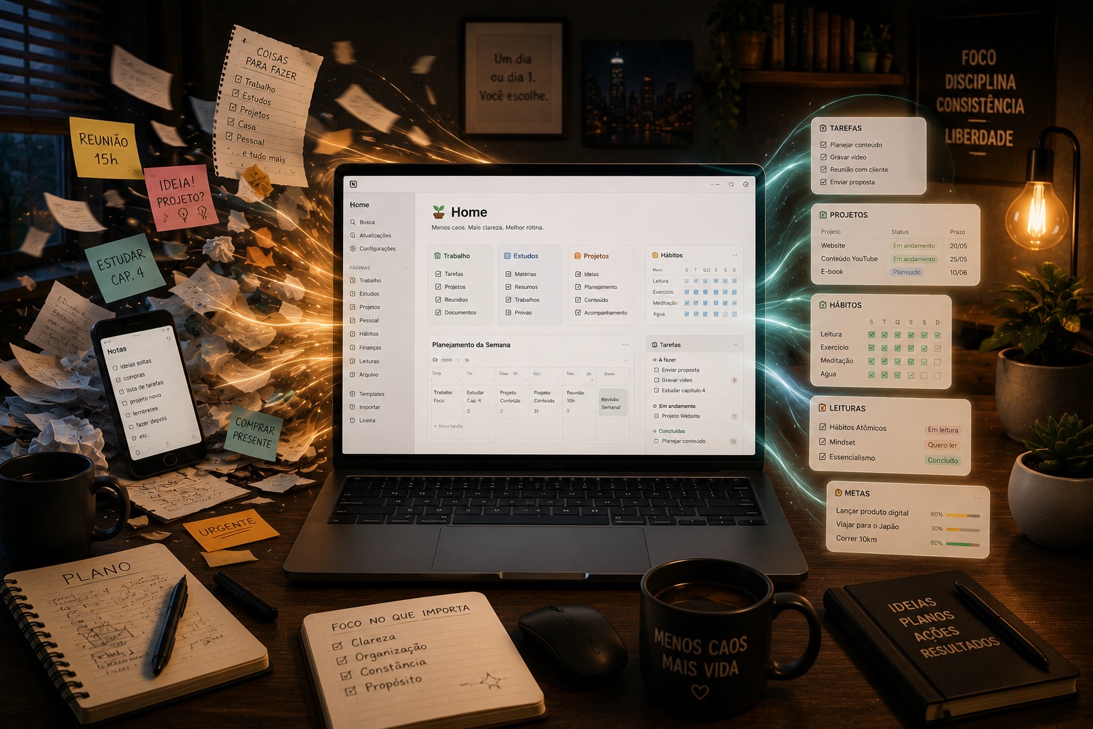 Como organizar sua rotina usando o Notion — do zero ao funcional