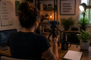 Webcam e iluminação