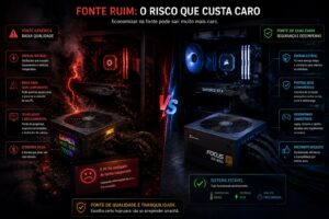 Fonte de alimentação barata - custo alto