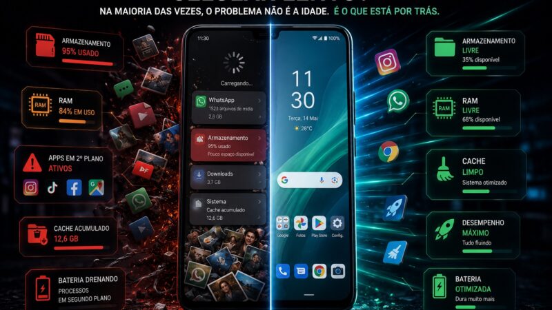 Seu celular não ficou lento por acaso — e nem sempre a culpa é da idade