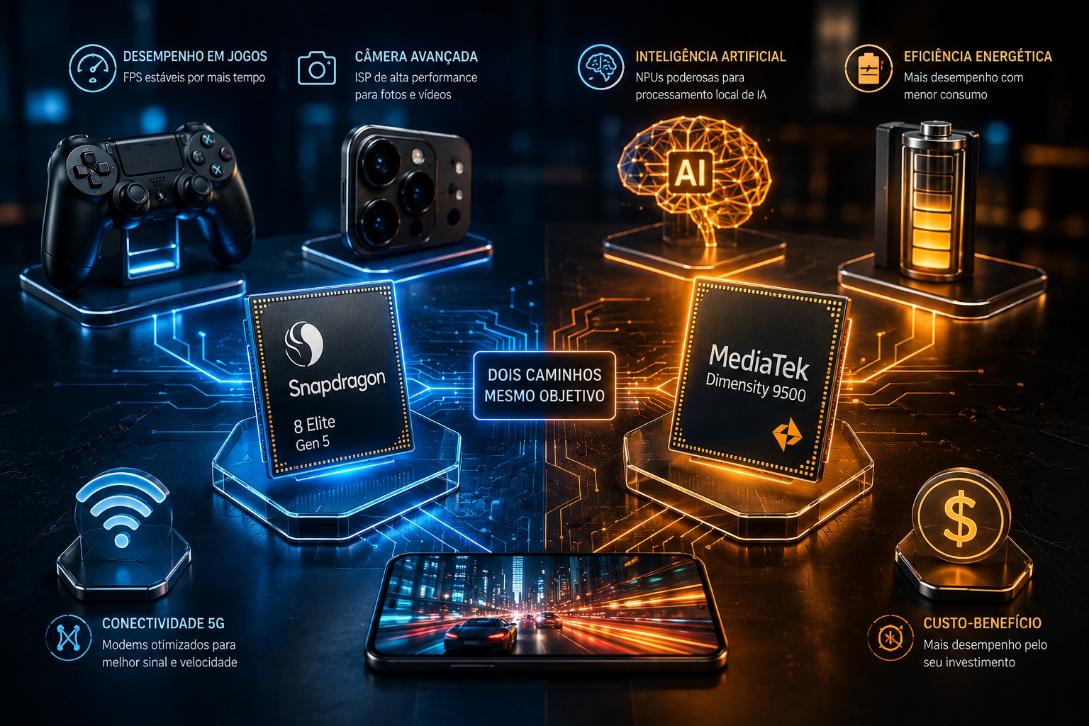 Snapdragon vs Dimensity - comparativo