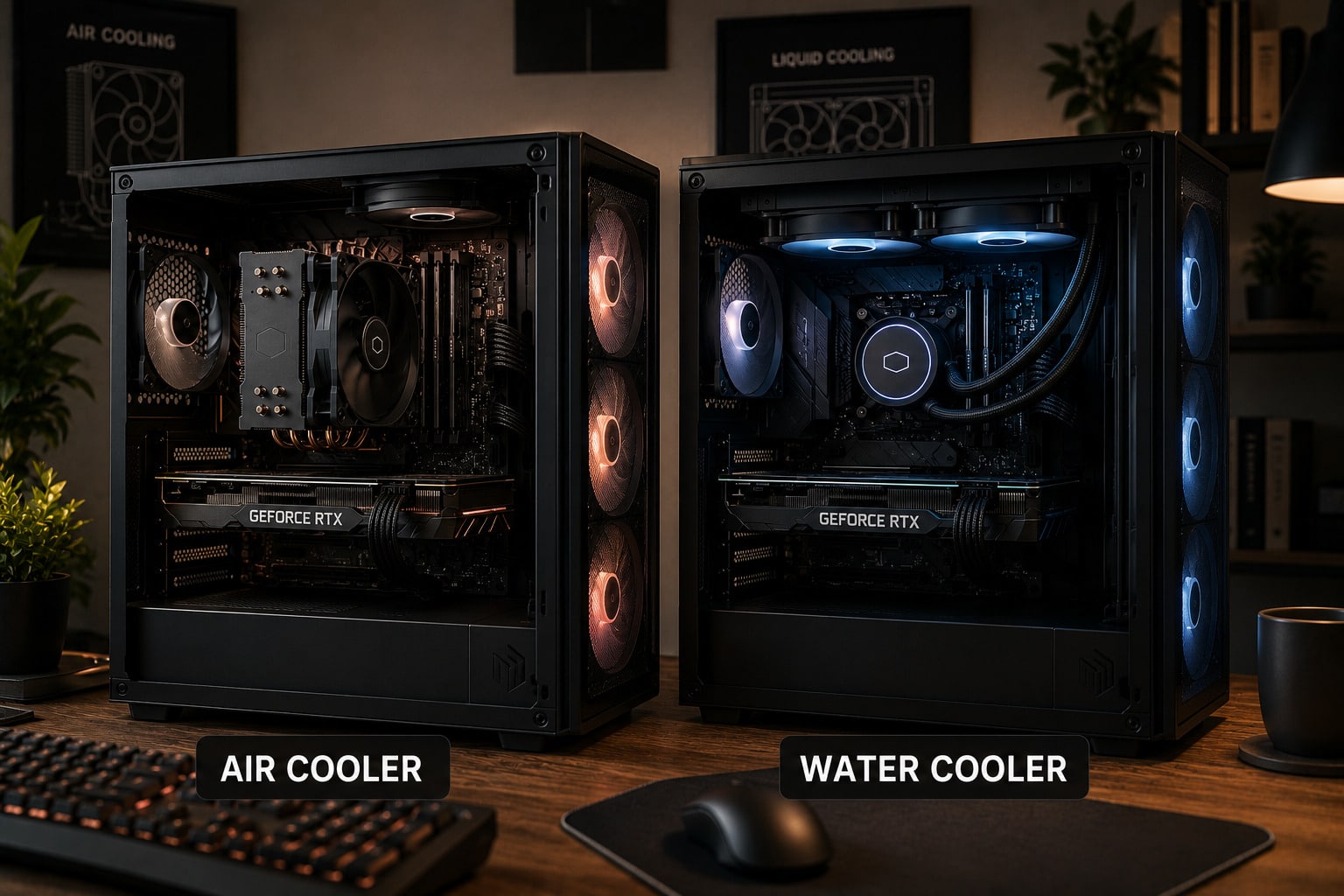 Cooler vs water cooler