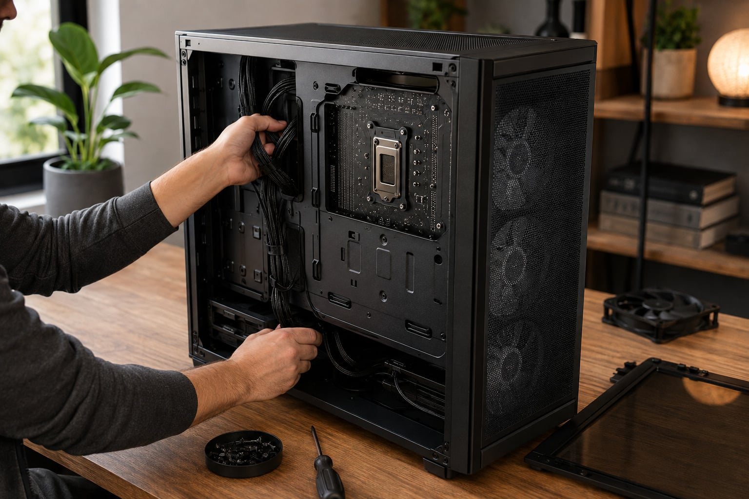 Gabinete de PC - montagem