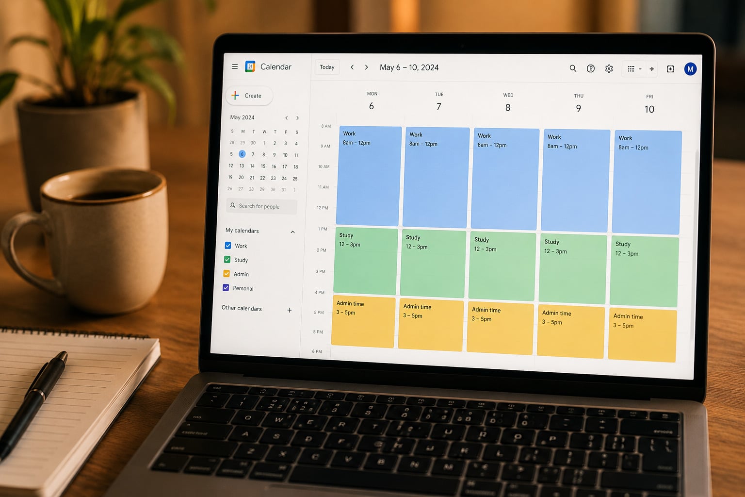 Google Agenda - horários